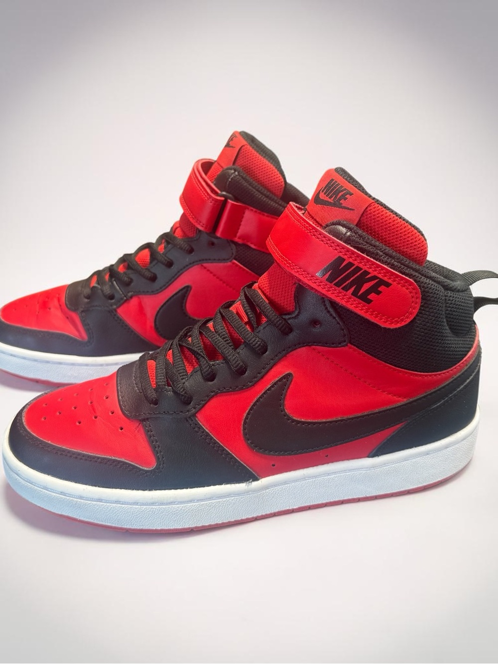 Nike Men’s High-Top Sneakers - Red & Black